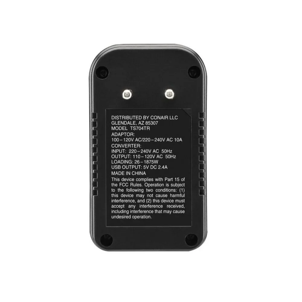 Travel Smart Black Voltage Converter